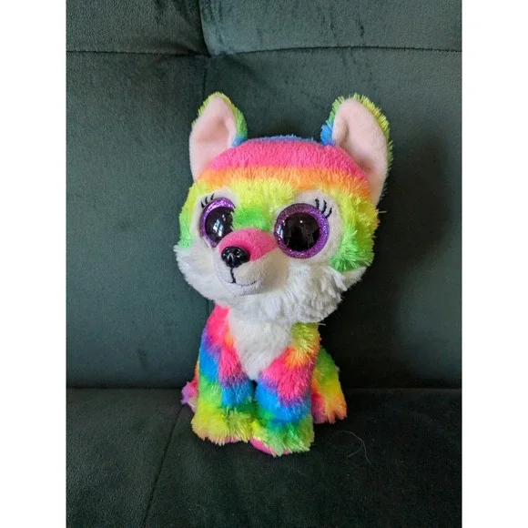TY Beanie Boos River Great Wolf Lodge Exclusive Rainbow 6'' - Picture 2 of 5